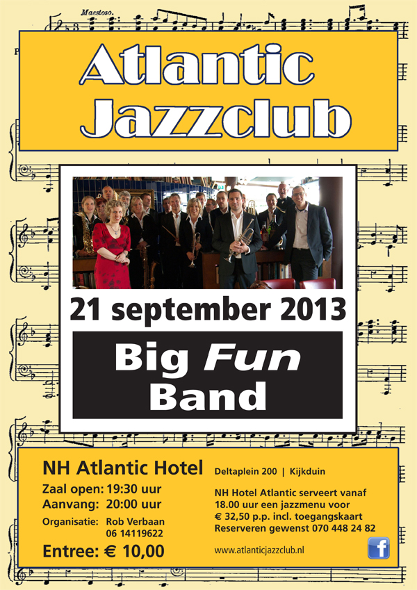 21 sep 2013 - Atlantic Jazzclub Kijkduin - Big Fun Band